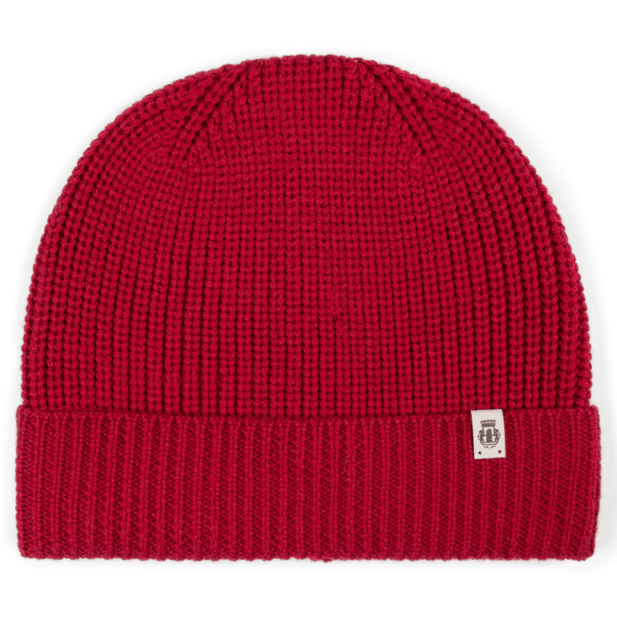 Pure Merino Umschlagmuetze - red