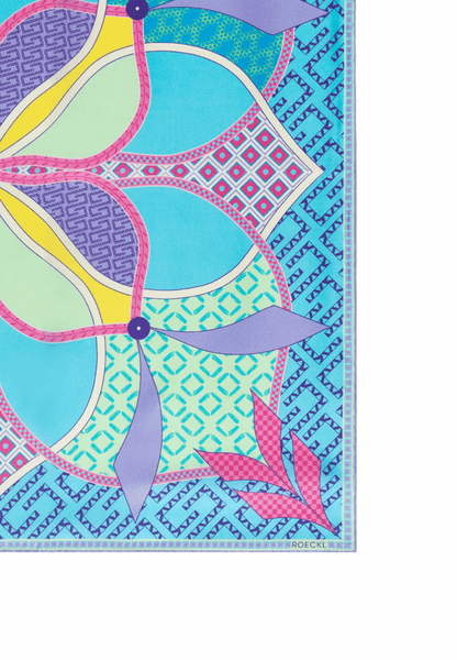 Flower Mandala 53x53 - multi turquoise