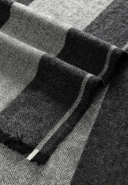Urban Wool Stripes 37x180 - black/white
