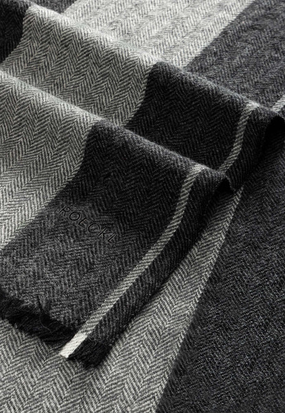 Urban Wool Stripes 37x180 - black/white