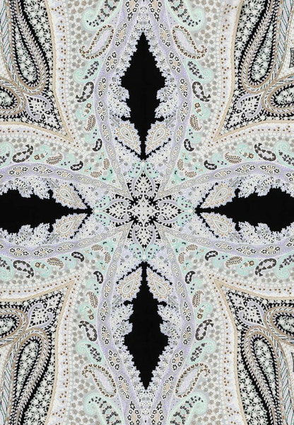 Mini Alhambra 90x90 - black/silver