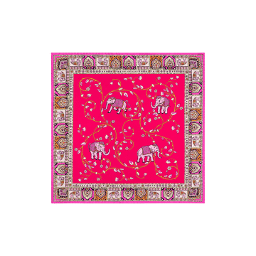 Elephant Garden 53x53 - multi pink