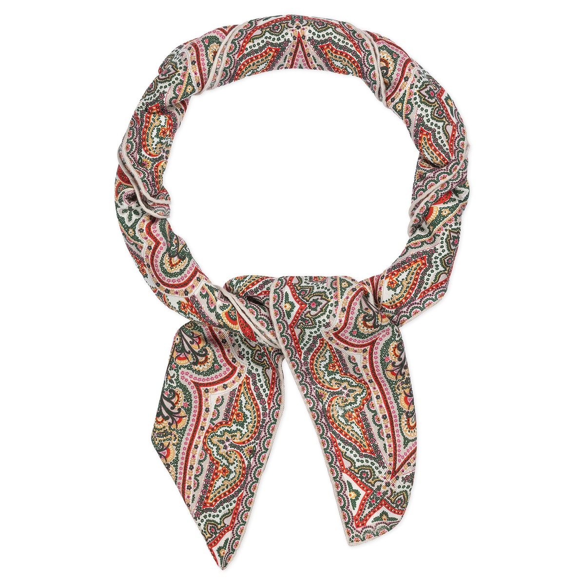 Navona Paisley 140x140  - multi forest