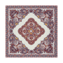 Square Garden Paisley 90x90 - multi granat