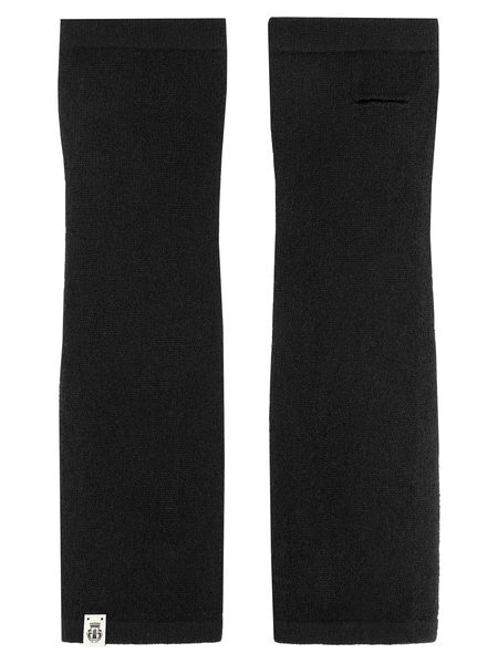 Pure Cashmere Stulpe - black