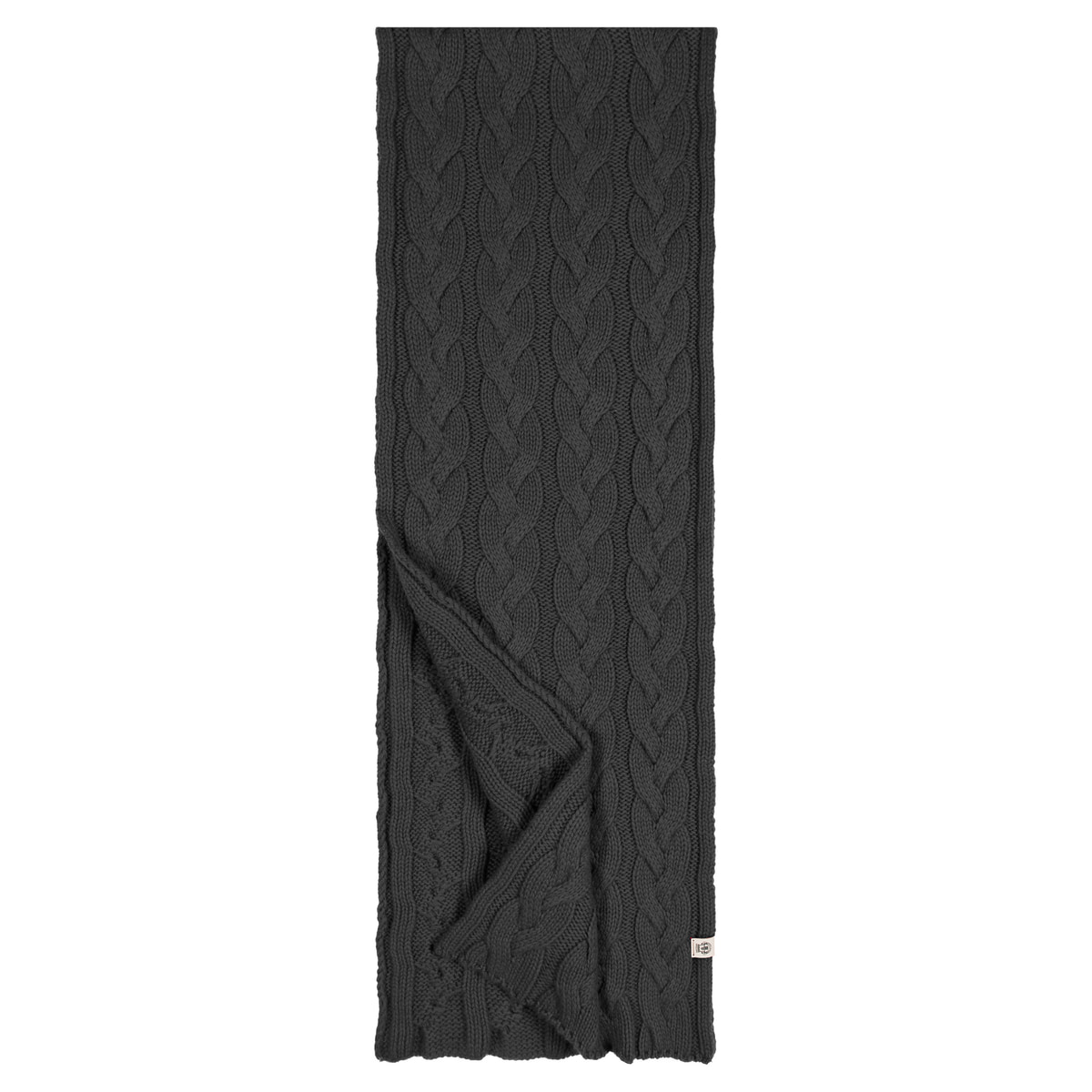 Braided Cashmere Schal 30x180 - anthracite