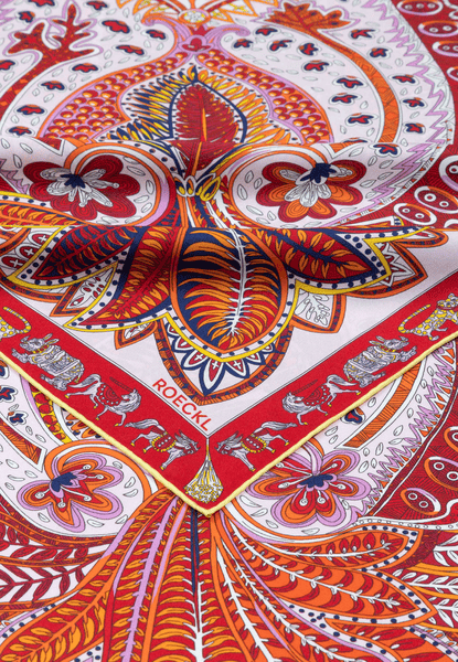 Vibrant Paisley 90x90 - multi cherry