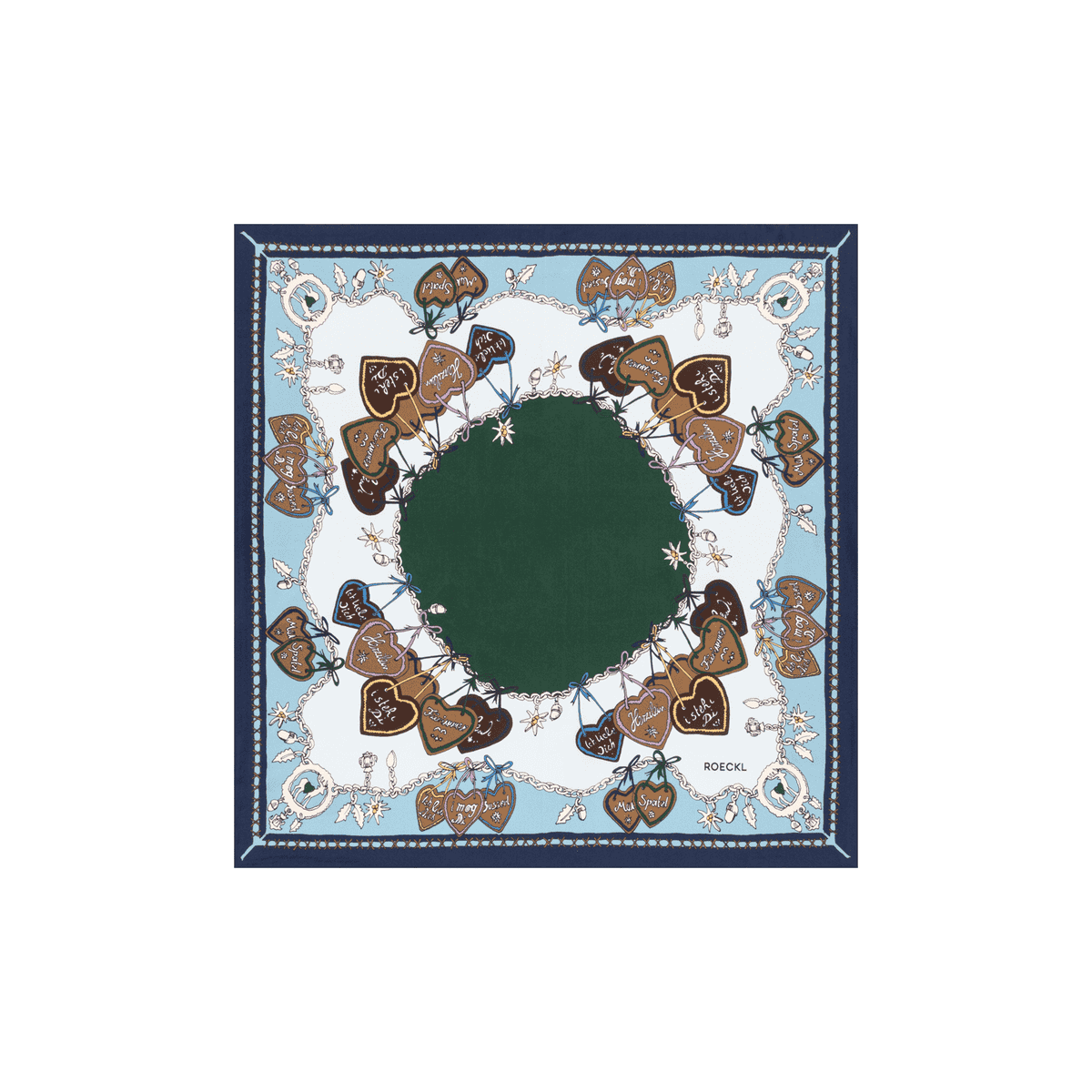Anni 53x53 - multi navy