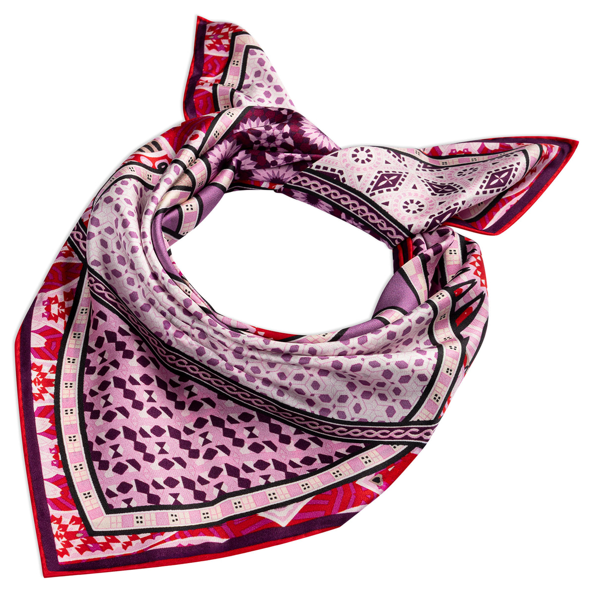 Kaleidoskope 53x53 - red/wine
