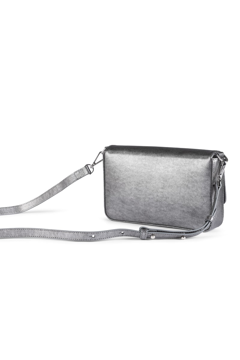 Emilia Shoulder bag metallic XS - platinum