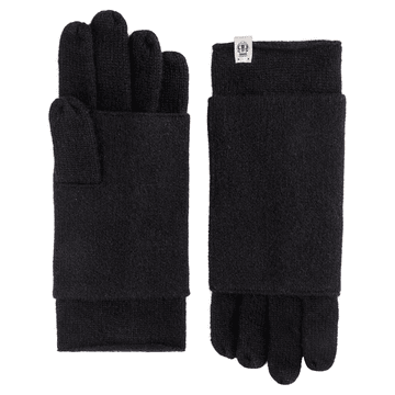 Pure Cashmere Stulpenhandschuhe - black