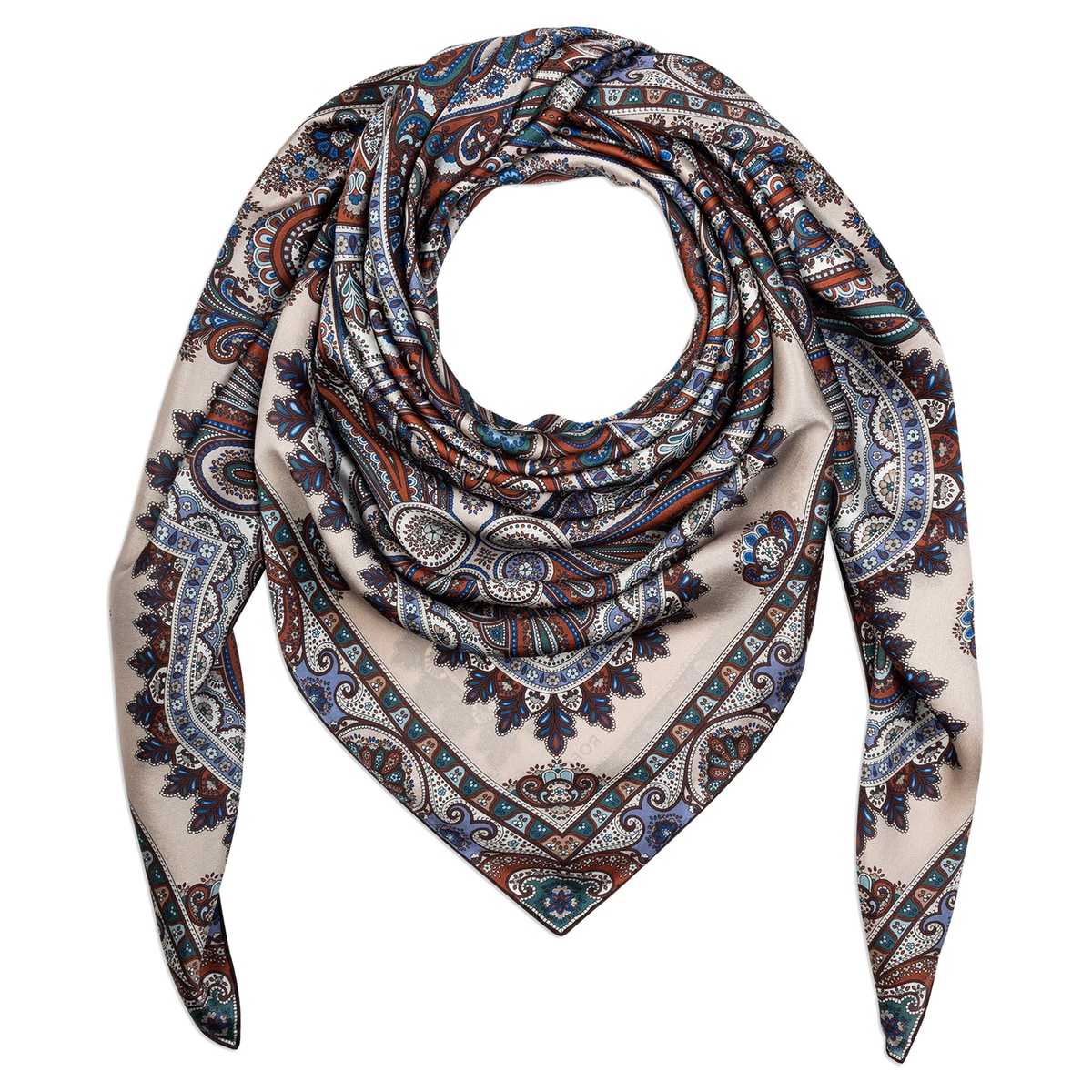 Aesthetic Paisley 140x140  - multi natural