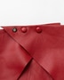 BSTN leather foulard 52 x 52 - tomato red