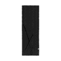 Braided Cashmere Schal 30x180 - black