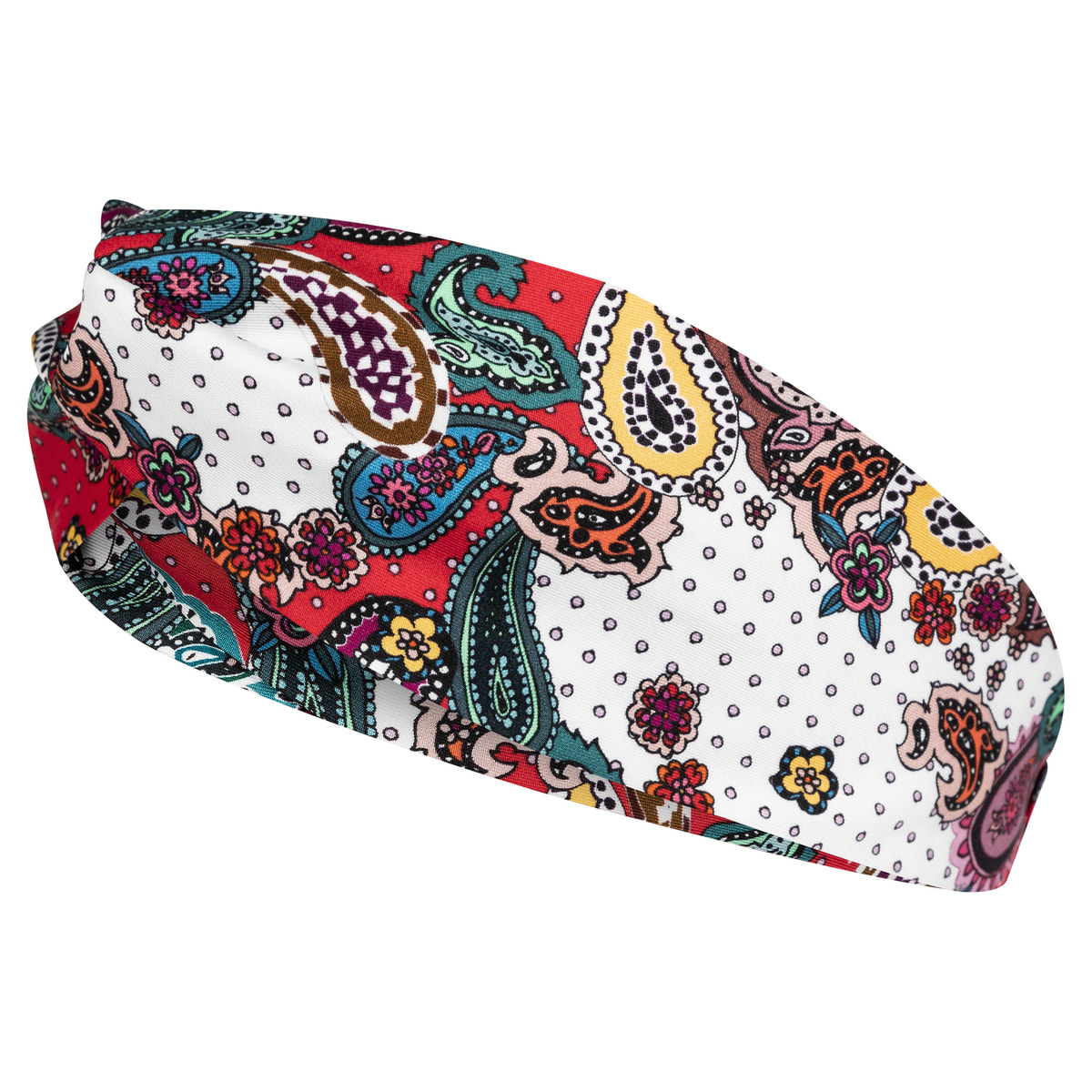Hairband Paisley - multi red