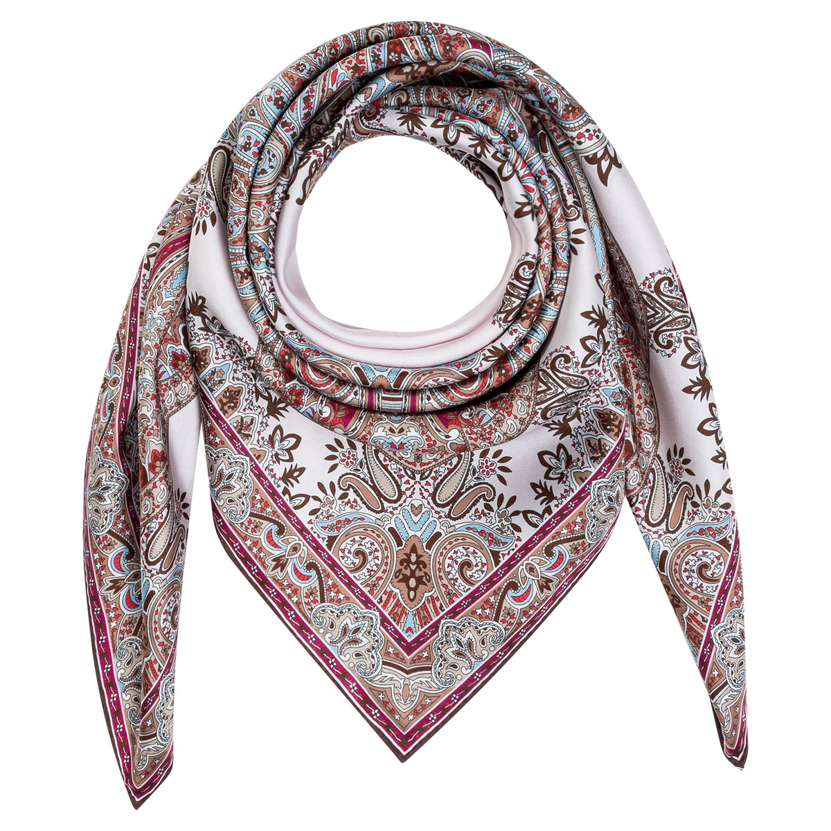 Paisley Reflection 90x90 - multi taupe