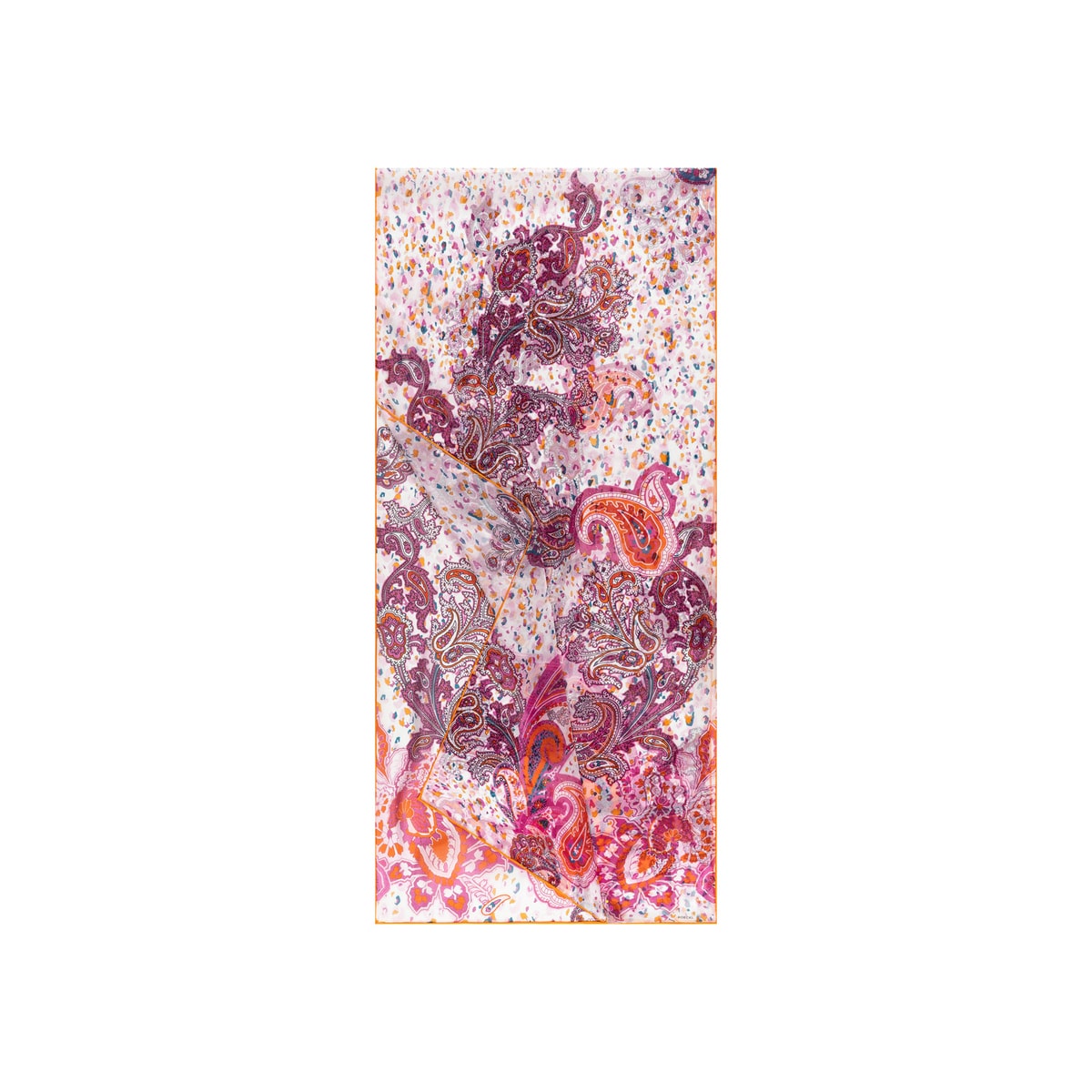 Jungle Paisley 45x180 - mango/pink