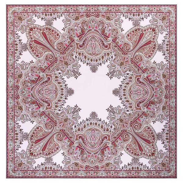 Paisley Reflection 90x90  - multi taupe