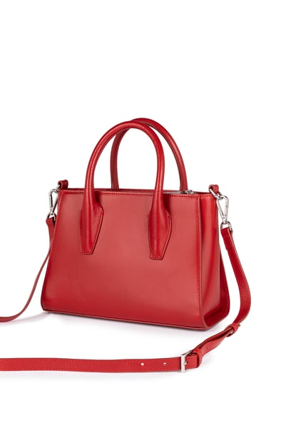 Mathilde Handtasche small plain  - classic red