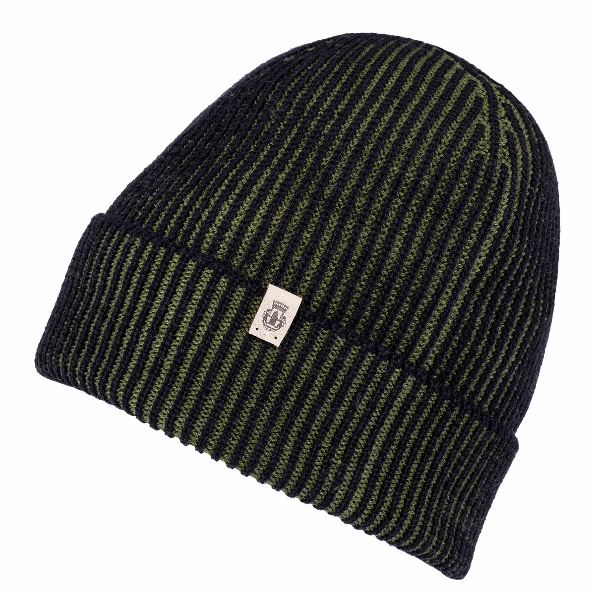 Fine Two Tone Muetze - black