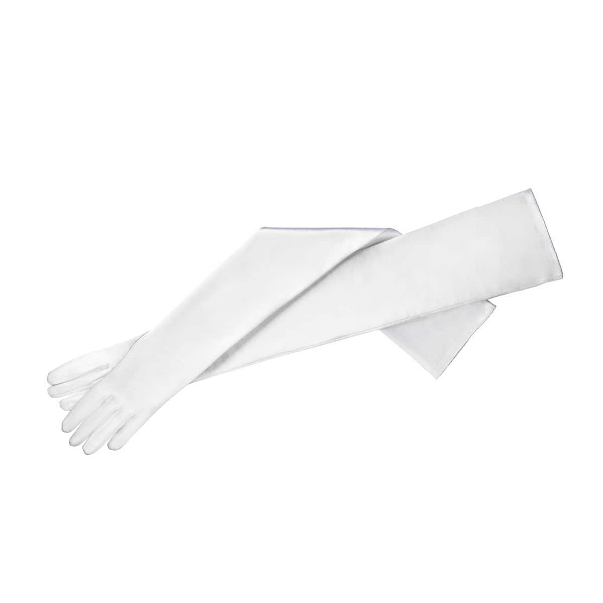 Shiny Satin extra lang glänzendes Satin - white