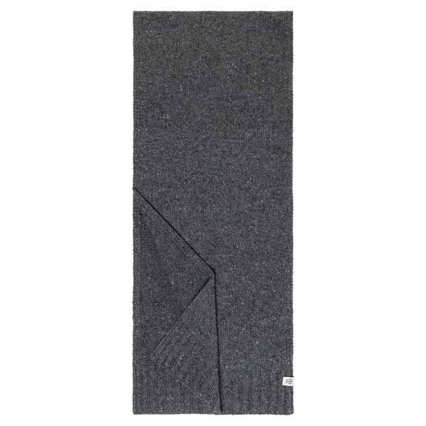 Merino Tweed Schal 35x180 - anthracite