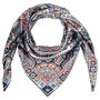 Small Circular Paisley 90x90  - multi blue