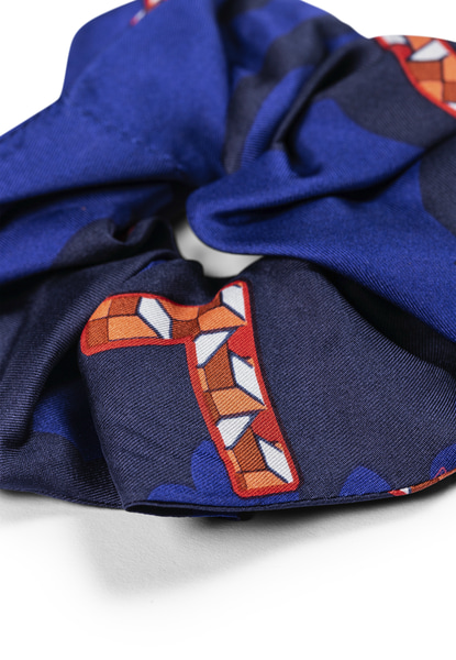 Scrunchie Heraldic medium - navy