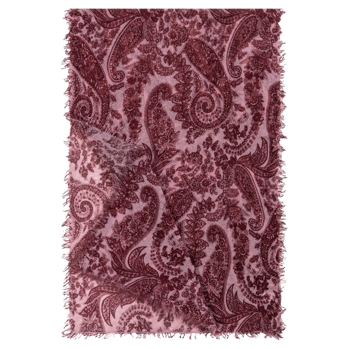 Soft Paisley 70x180 - mulberry