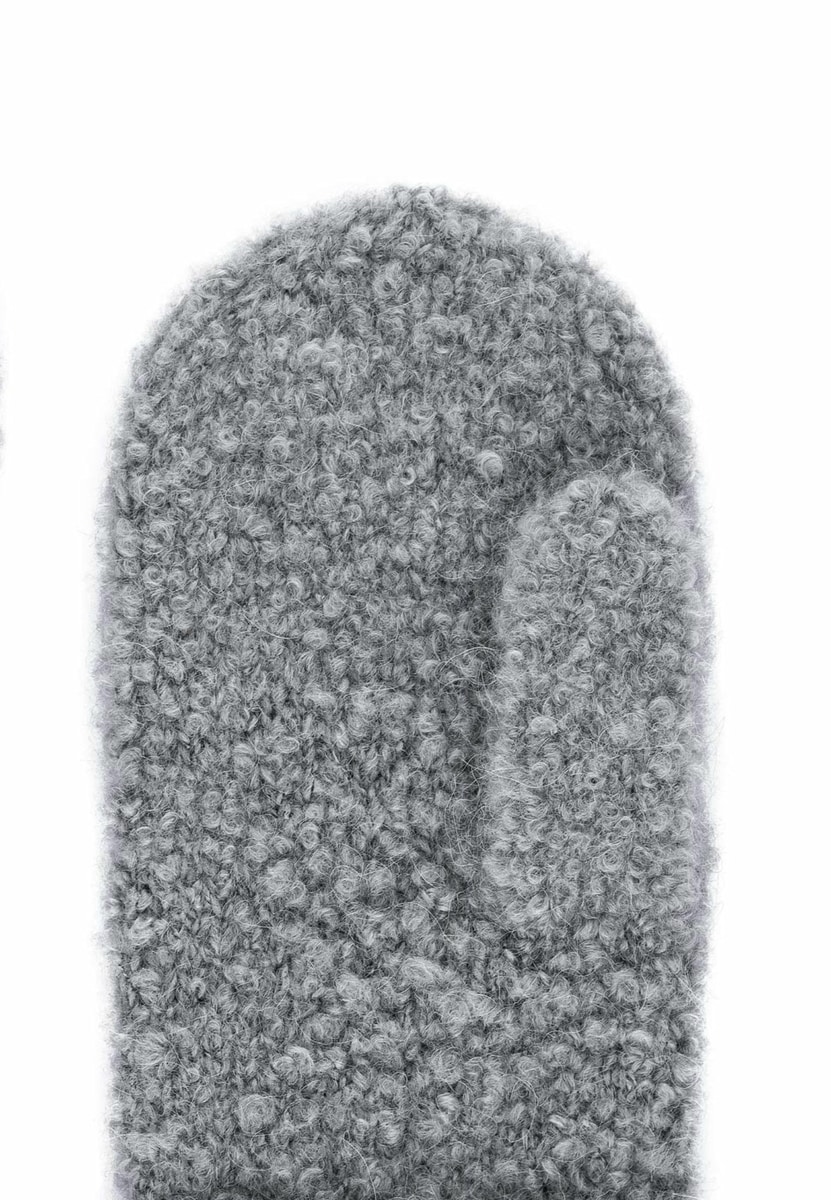 Classic Bouclé Fäustlinge - flanell