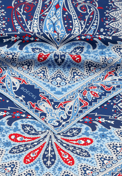 Paisley Dreams 90x90  - multi blue