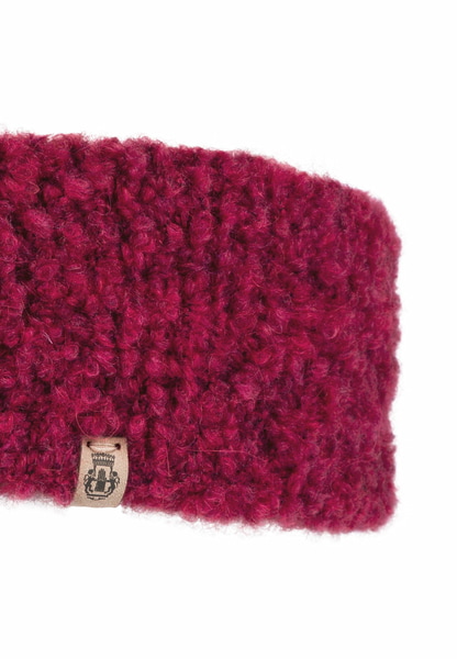 Snowflake Boucle Stirnband  - berry
