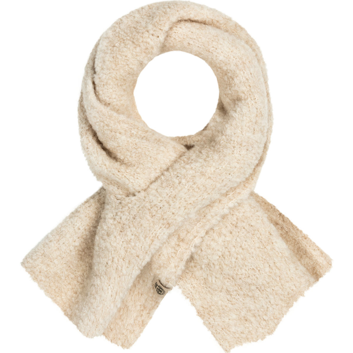 Snowflake Boucle Schal 28x90 - woolwhite