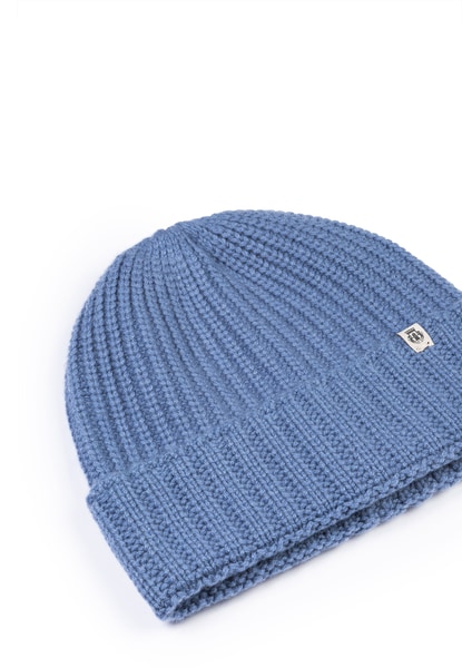 Pure Cashmere Umschlagmuetze  - dove