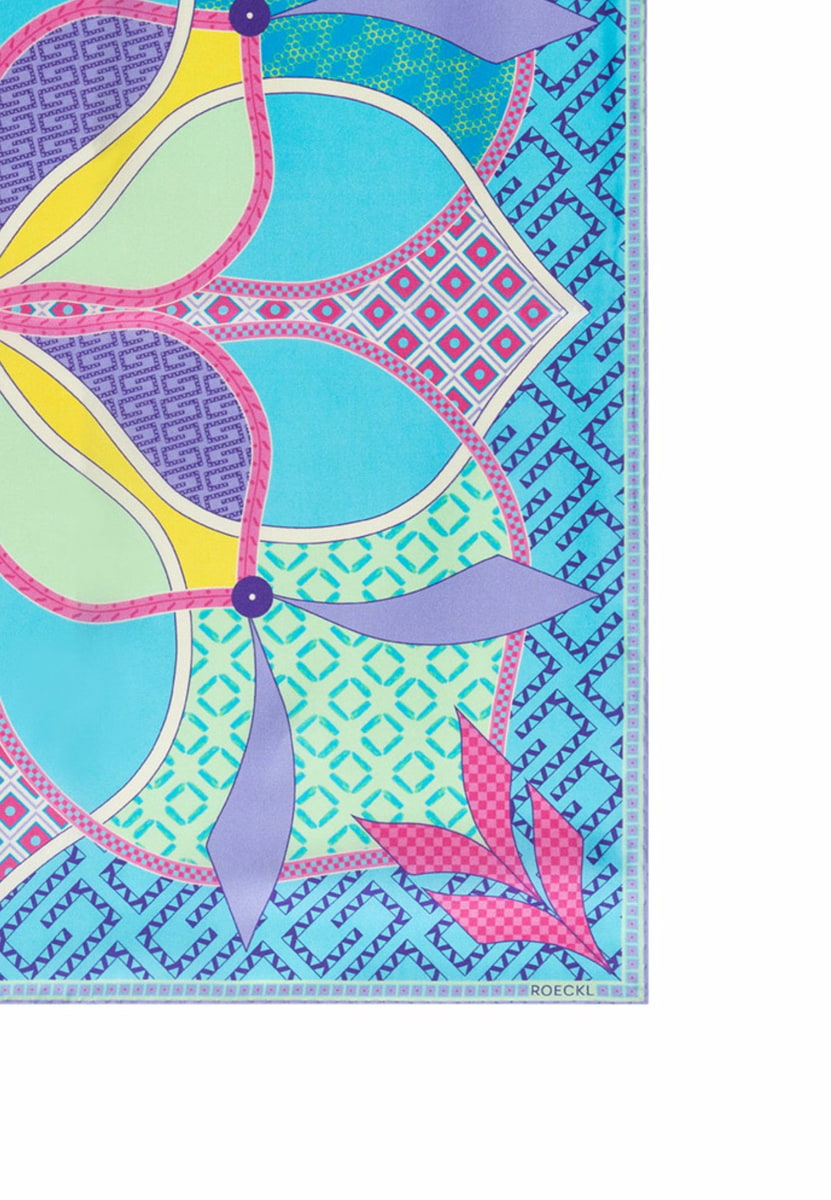 Flower Mandala 53x53 - multi turquoise