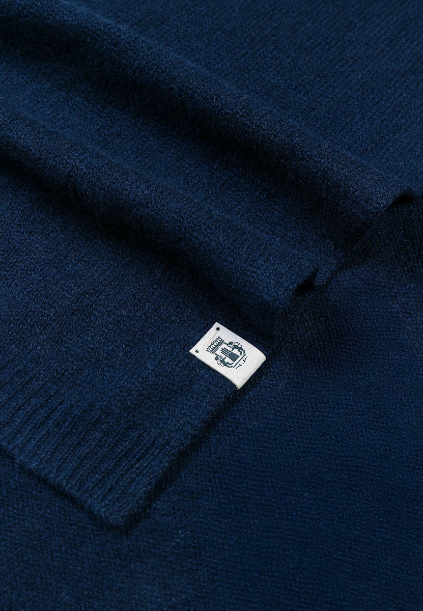 Pure Cashmere Plaid 60x190 - navy