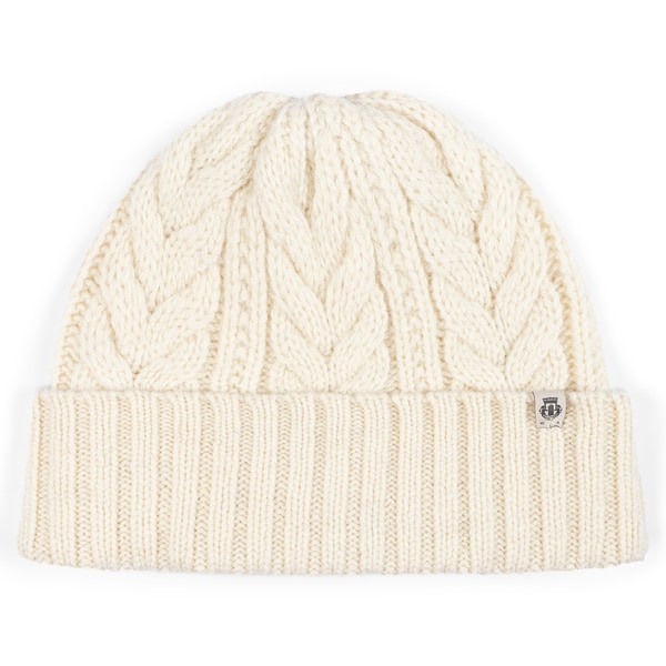 Cashmere Twist Mütze  - woolwhite