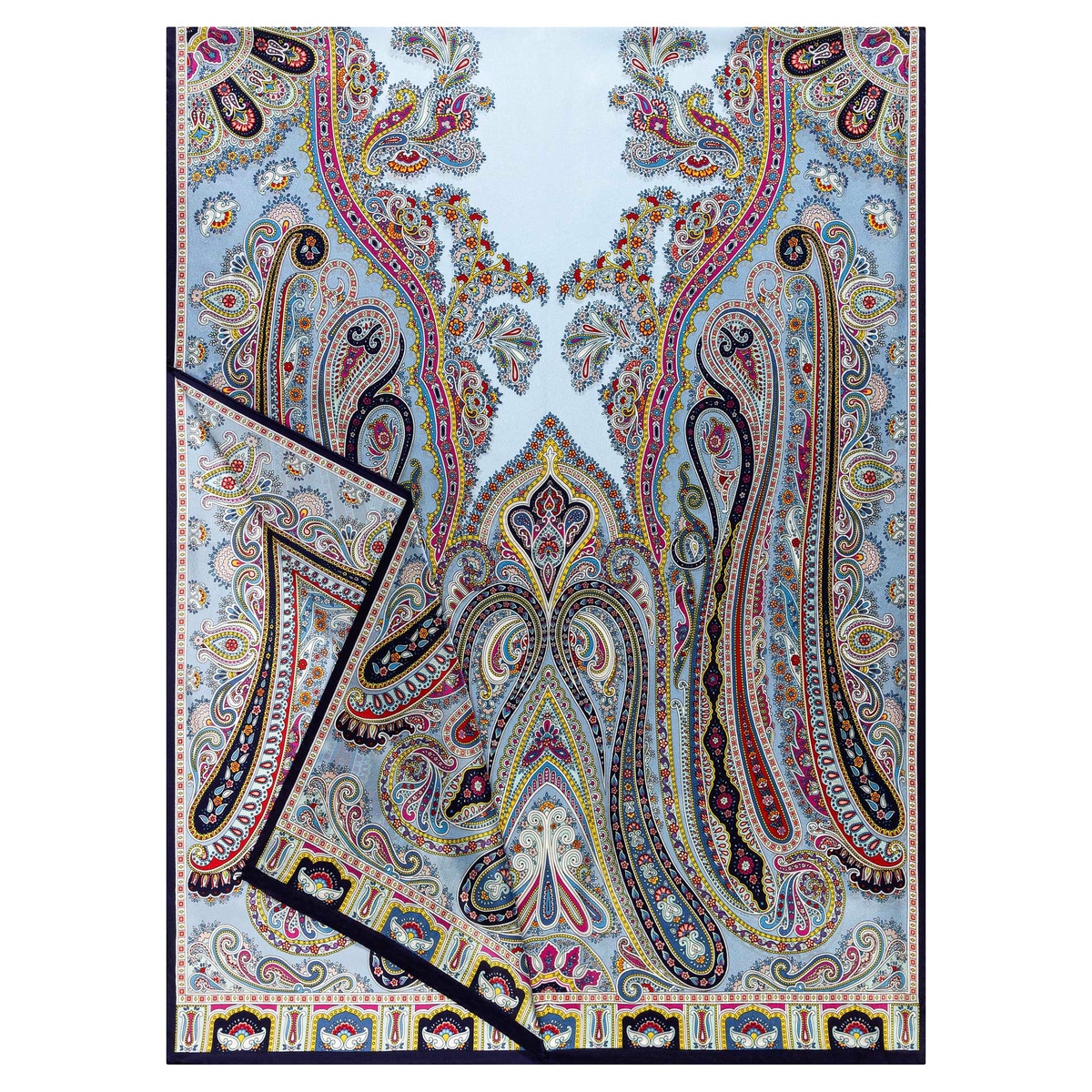 Paisley Reverie 70x180 - multi blue