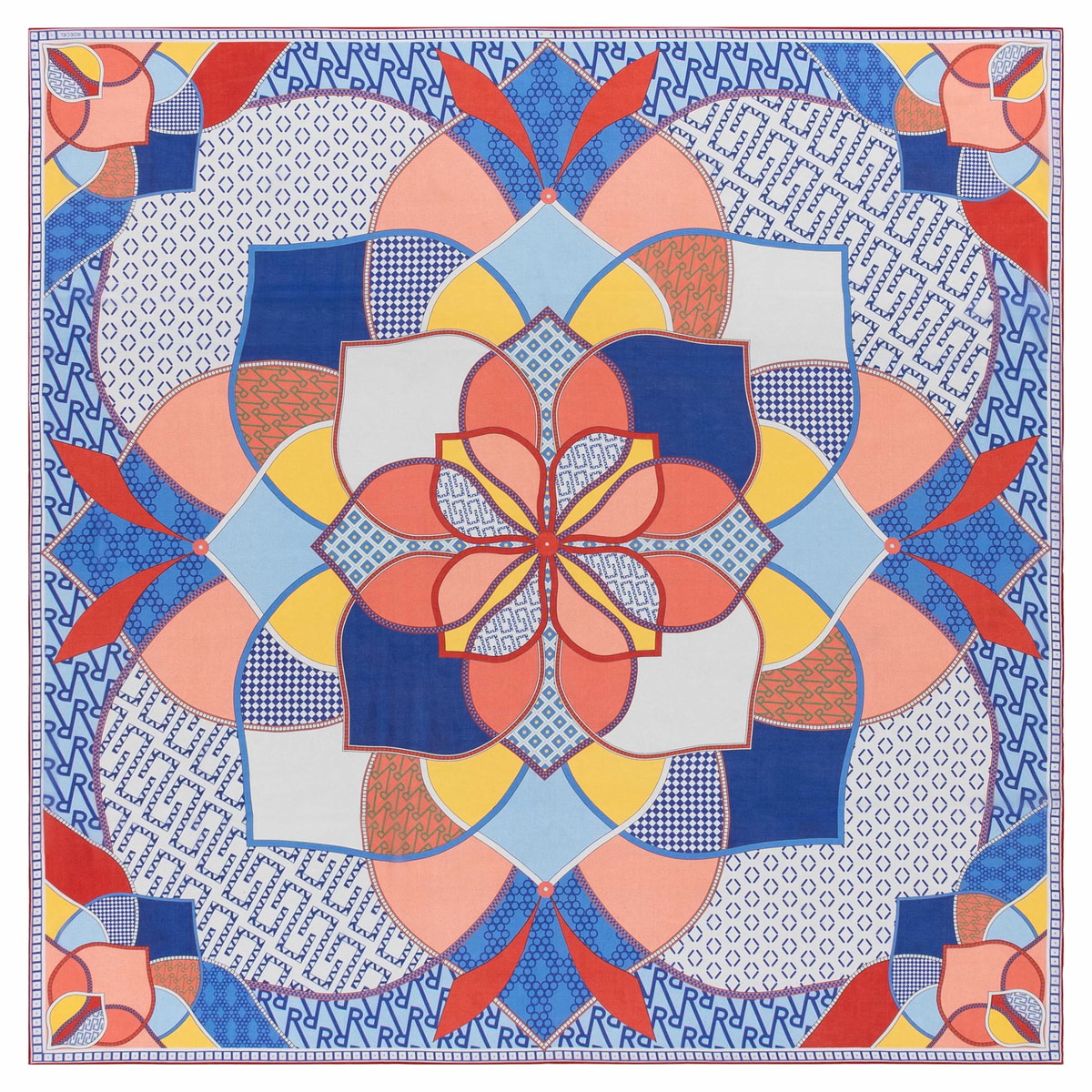 Signature Mandala 130x130 - multi navy