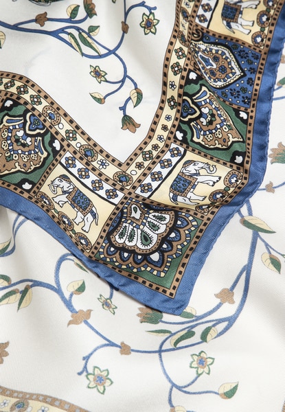 Elephant Garden 53x53 - blue/green