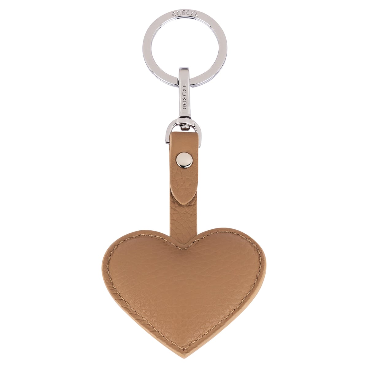 Herz Schlüsselanhänger - camel