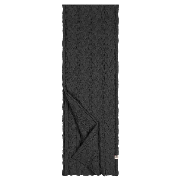 Braided Cashmere Schal 30x180 - anthracite