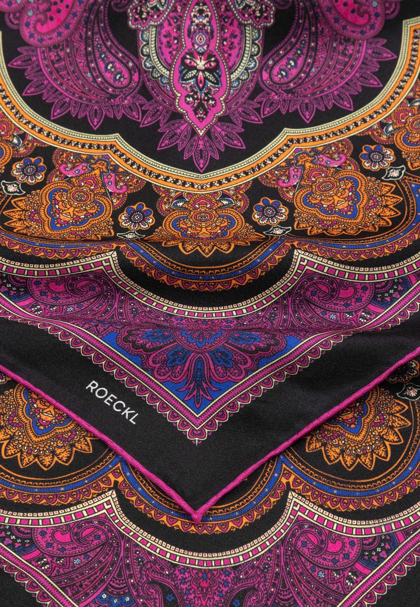 Fine Paisley 53x53 - multi pink