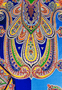 Majestic Colourblocking 70x180 - multi navy