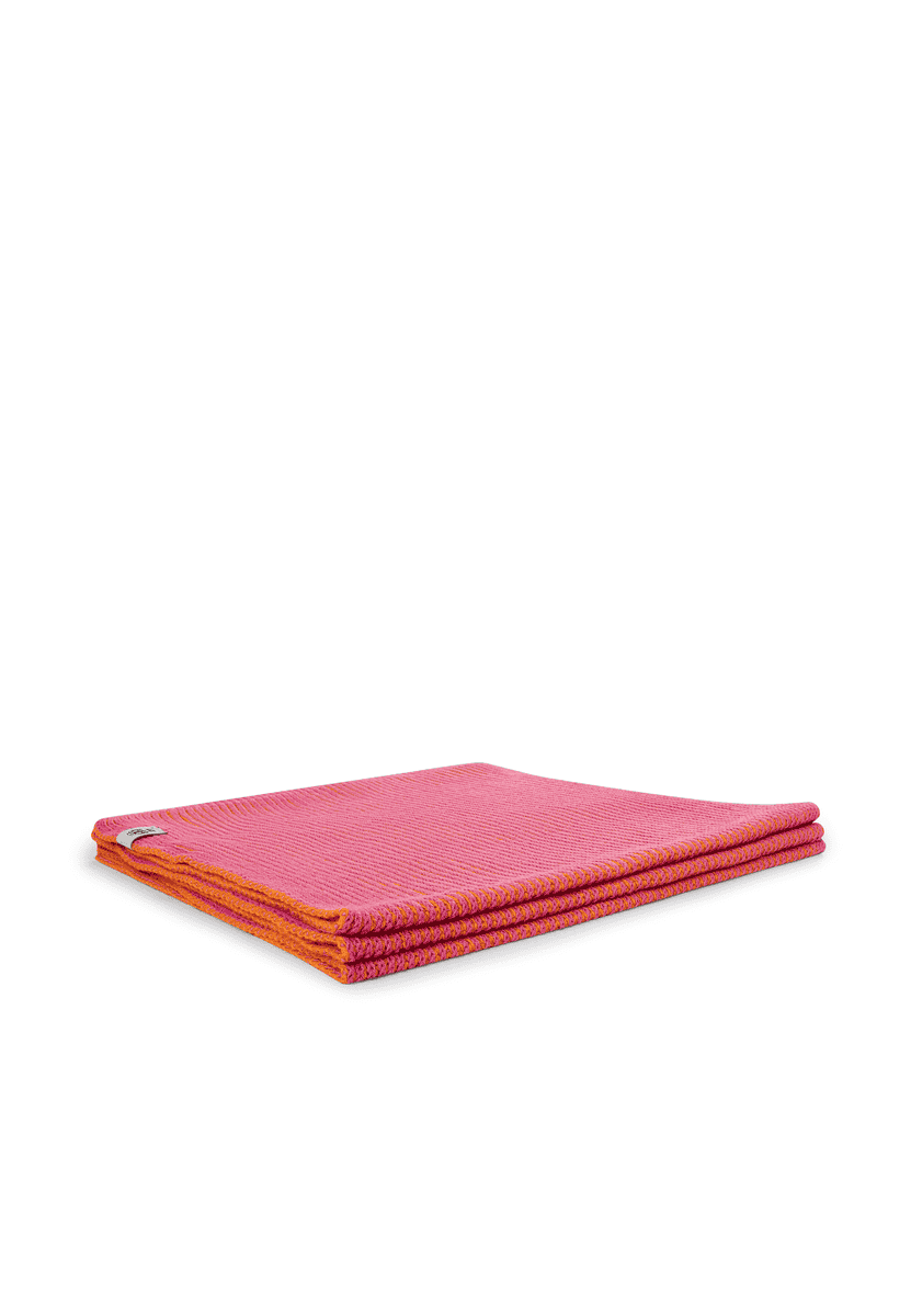 Two Tone Rib Schal 30x180 - pink