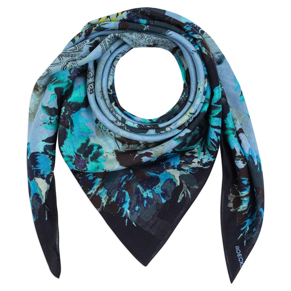Blooming Harmony 100x100 - multi navy