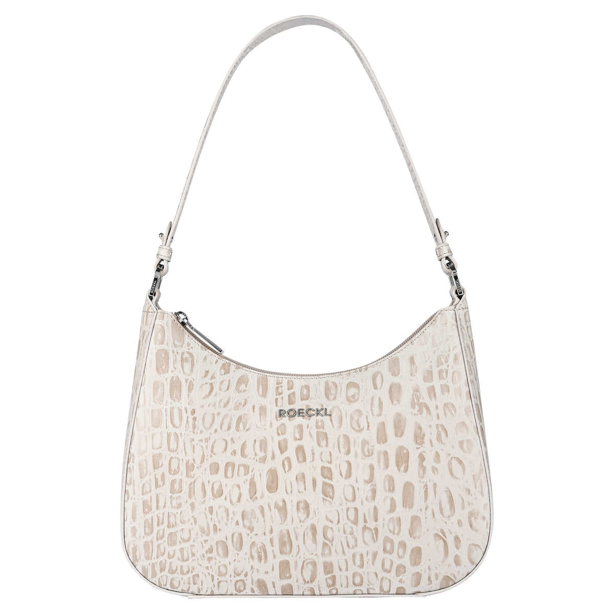 Cleo small Croco silver - desert