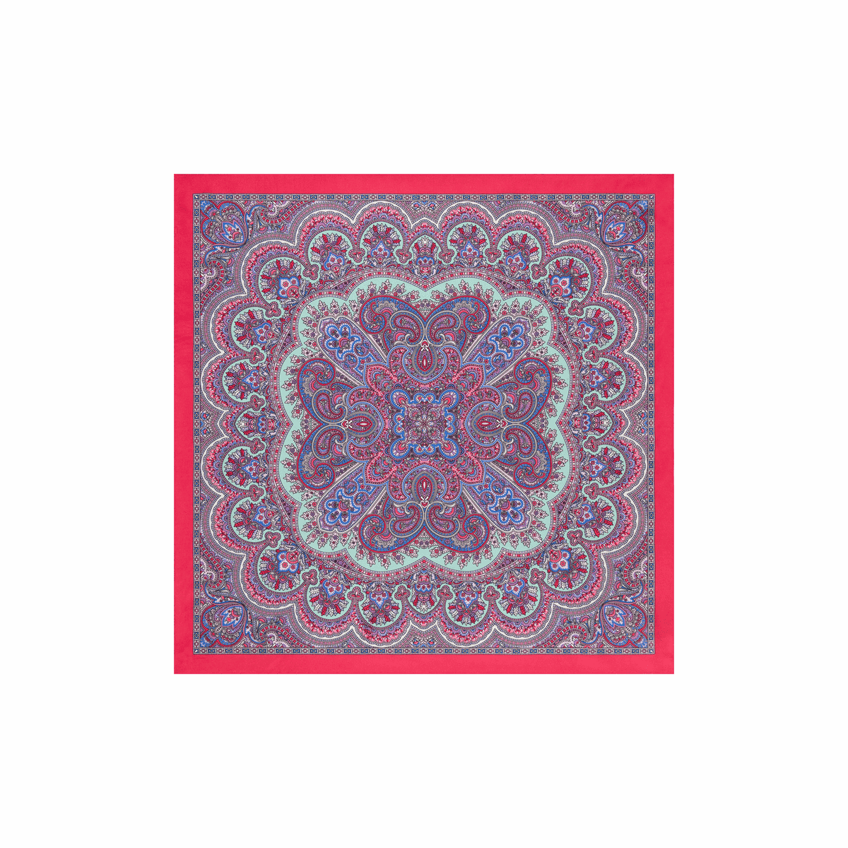 Young Paisley 53 x 53 - multi hibiscus