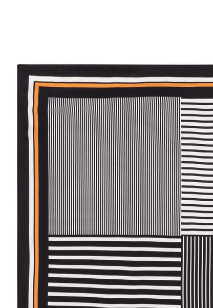 Two Tone Stripes 53x53 - black