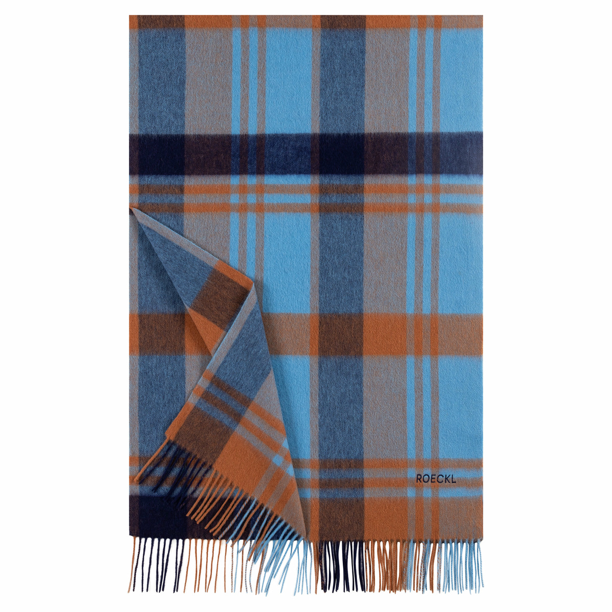 Wool Check 60x170 - multi indigo